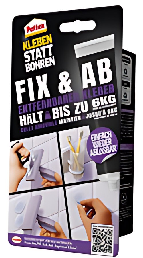 Pattex Colle de montage FIX & AB, tube de 44 g, transparent
