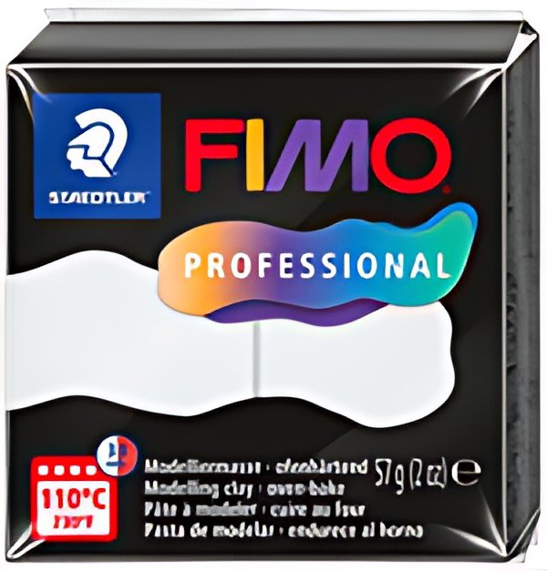 FIMO PROFESSIONAL Pâte à modeler, 57 g, blanc
