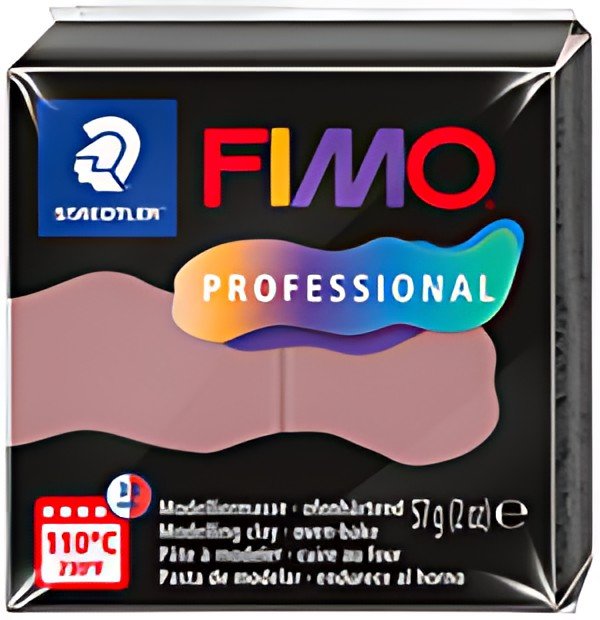 FIMO PROFESSIONAL Pâte à modeler, 57 g, vieux rose