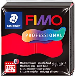 FIMO PROFESSIONAL Pâte à modeler, 57 g, rouge