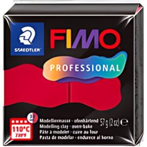 FIMO PROFESSIONAL Pâte à modeler, 57 g, carmin