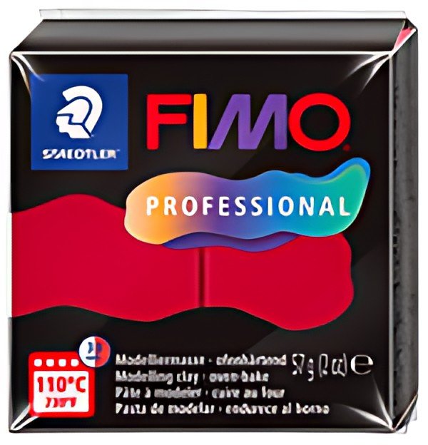 FIMO PROFESSIONAL Pâte à modeler, 57 g, carmin