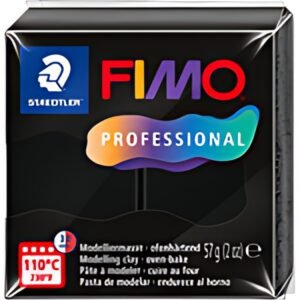 FIMO PROFESSIONAL Pâte à modeler, 57 g, noir