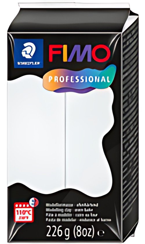 FIMO PROFESSIONAL Pâte à modeler, 226 g, blanc