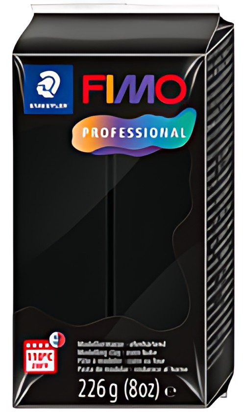 FIMO PROFESSIONAL Pâte à modeler, 226 g, noir