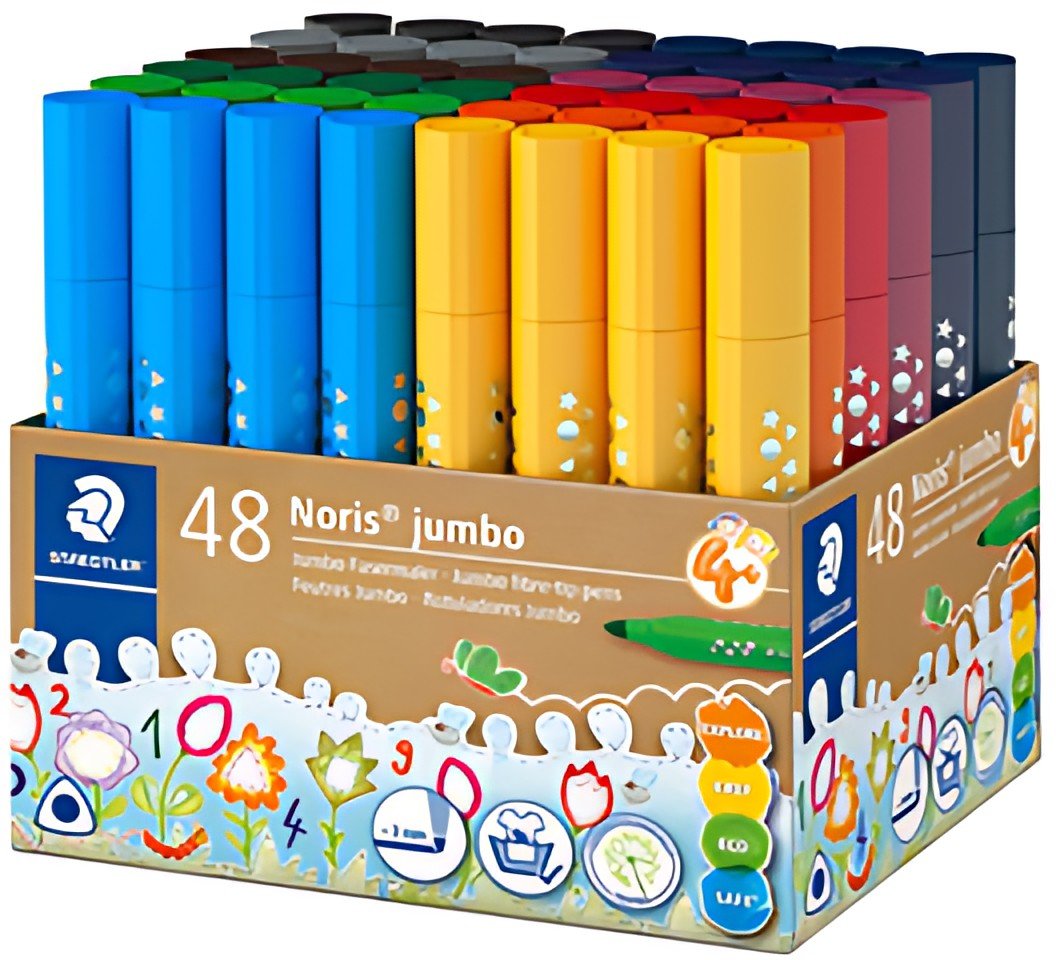STAEDTLER Feutre Noris jumbo, pot de 48