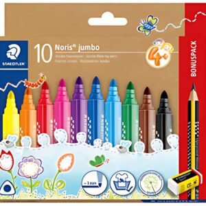 STAEDTLER Feutre Noris jumbo, pack bonus