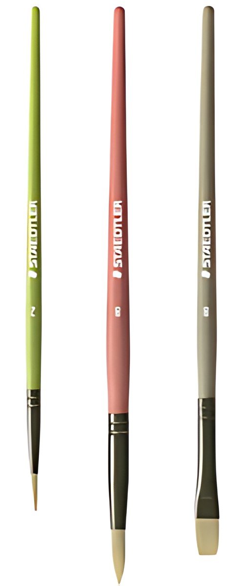 STAEDTLER Set pinceaux à poils synthétiques Noris, 3 pièces