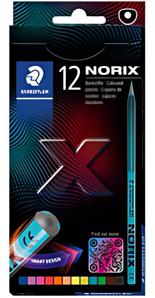 STAEDTLER Crayon de couleur NORIX, étui en carton de 12
