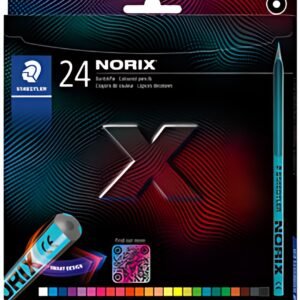 STAEDTLER Crayon de couleur NORIX, étui en carton de 24