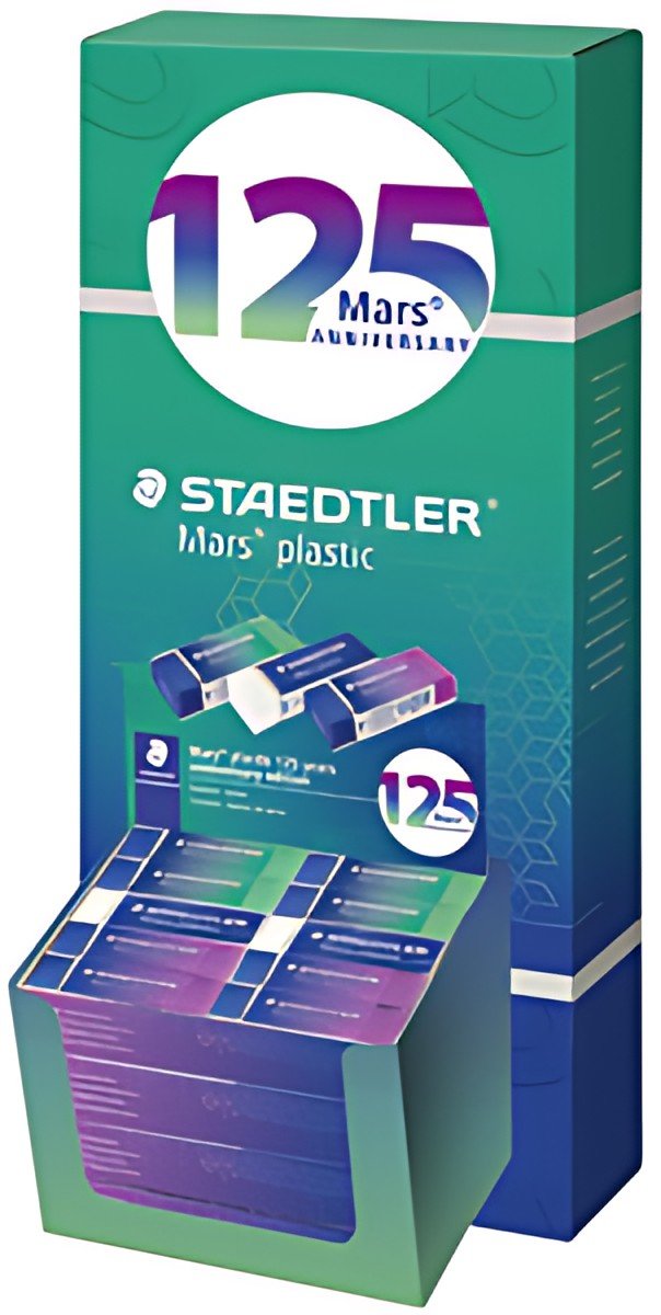 STAEDTLER Gomme en plastique Mars plastic, présentoir de 80