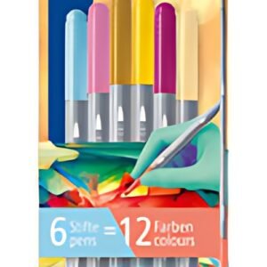 Stylo double fibre STAEDTLER Edition 1, étui cartonné de 6