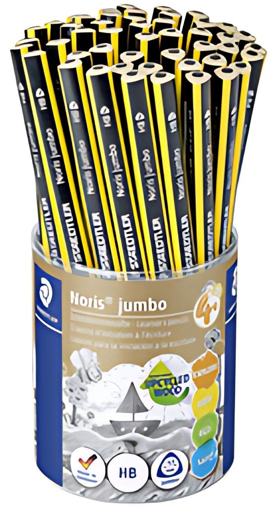 STAEDTLER Crayon de papier Noris jumbo, HB, pot de 48