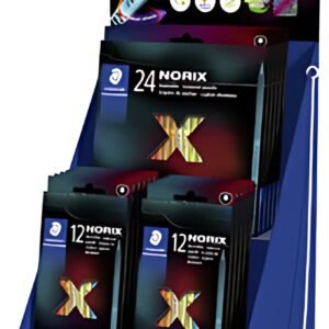 STAEDTLER Crayon de couleur NORIX, présentoir de 25