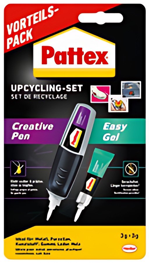 Pattex Upcycling-Set collage instantané, pack économique