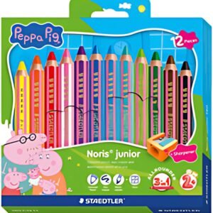 STAEDTLER Crayon de couleur Noris junior Peppa, étui de 12