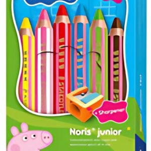 STAEDTLER Crayon de couleur Noris junior Peppa, étui de 6