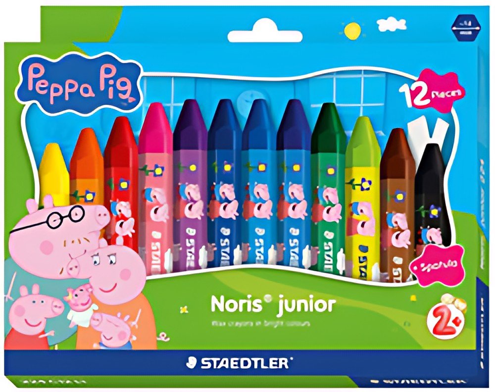 STAEDLTER Wachsmalkreide Noris junior Peppa, 12er Kartonetui