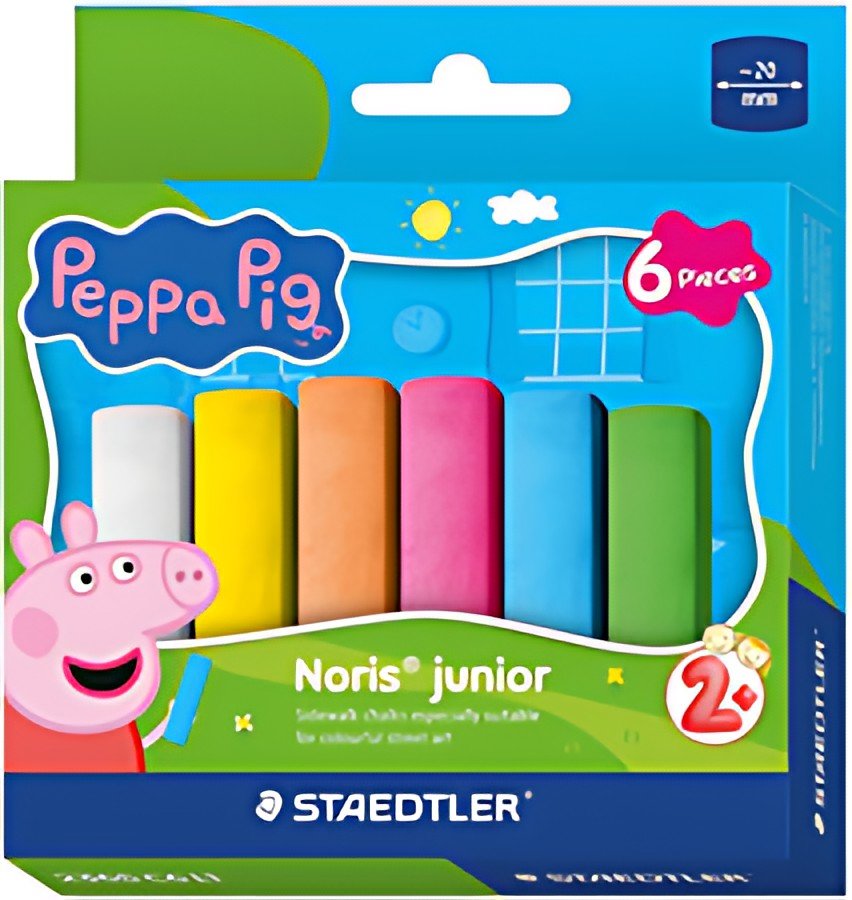STAEDTLER Craie de trottoir Noris junior Peppa, étui de 6