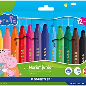 STAEDTLER Fasermaler Noris junior Peppa, 12er Kartonetui