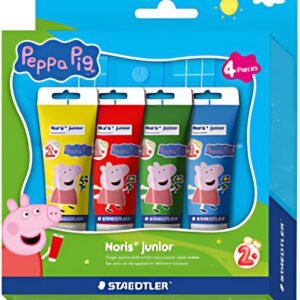 STAEDTLER Fingermalfarbe Noris junior Peppa, 4er Kartonetui