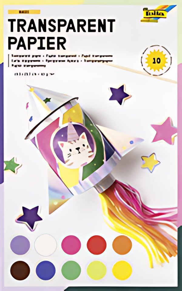 folia Chemise papier transparent, 185 x 297 mm, 10 feuilles