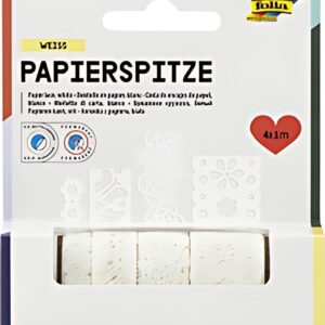 folia Bordures en papier "Creative", autocollant, blanc