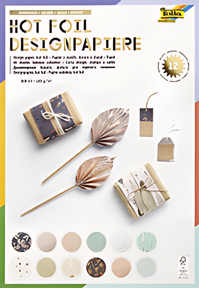 folia Bloc de papier design "Hotfoil", A4, 165 g/m2