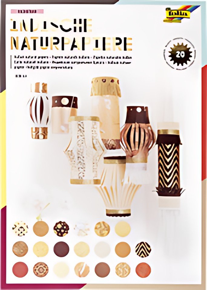 folia Bloc à papier naturel "RAJASTHAN", A4, 20 feuilles