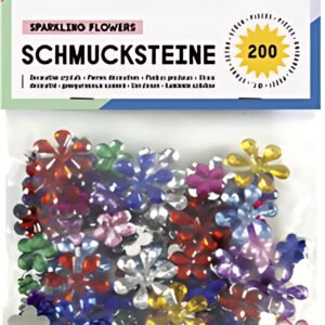 folia Pierres precieuses "fleurs" assorti tailles / couleurs