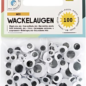 folia Yeux vacillants, autocollants, tailles assorties