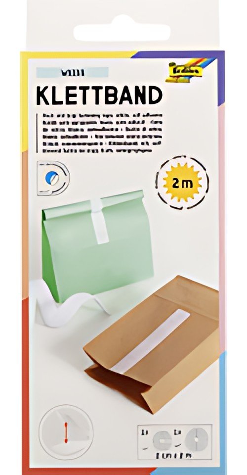 folia Bande auto-agrippante, 20 mm x 2 m, adhésif, blanc
