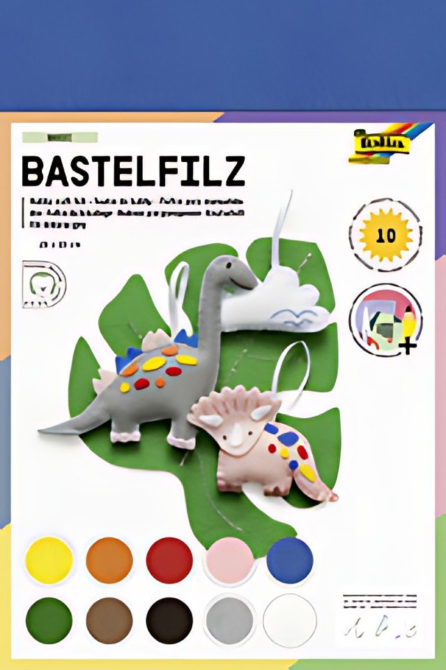 folia Feutrine de bricolage, 200 x 300 mm, 150 g/m2,couleurs