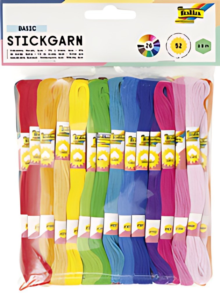 folia Fil à broder "Basic", 52 échevettes de 8 m, assorti