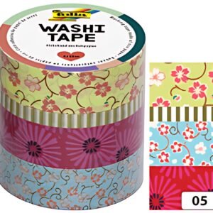 folia Rubans autocollants déco Washi-Tape BLUMENREIGEN