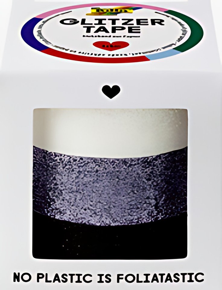 folia Ruban adhésif "Glitter-Tape", blanc / gris / noir