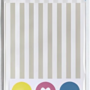 folia Sacs en papier, 120 x 60 x 210 mm, avec motifs,assorti