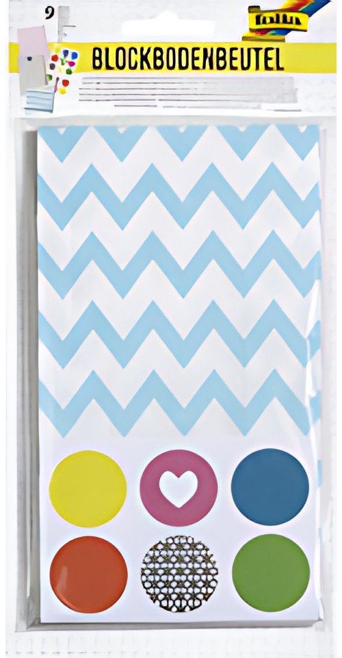 folia Sacs en papier, 130 x 200 mm, avec motifs, assorti