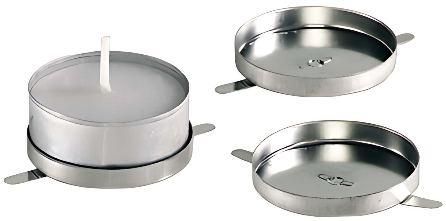 folia Support de bougie à chauffe-plat pour lanternes, métal