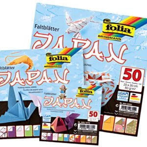 folia Feuilles de papier à plier JAPAN, 200 x 200 mm