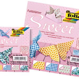 folia Feuilles de papier à plier SWEET, 150 x 150 mm
