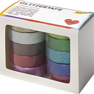 folia Ruban adhésif déco "Glitter Tape", kit de 10