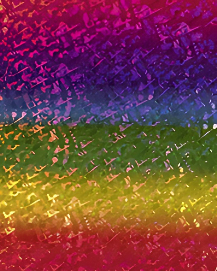 folia Film holographique adhésif, 400 mm x 5 m, arc-en-ciel