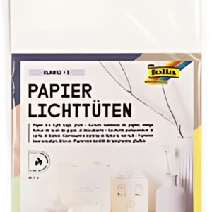 folia Sachet de papier photophore "uni", grand, en papier