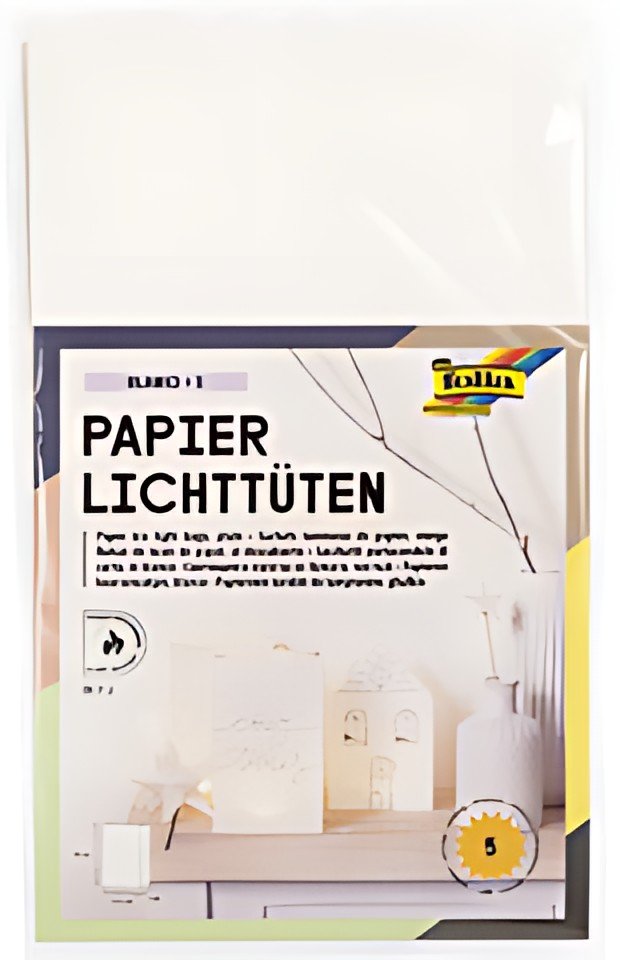 folia Sachet de papier photophore "uni", grand, en papier