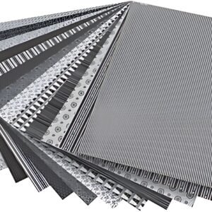 folia Carton à motif "Noir / Blanc", 500 x 700 mm, 270 g/m2