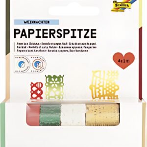 folia Dentelle en papier "Christmas", autocollant, assorti