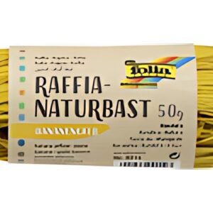 folia Raphia naturel, 50 g, jaune banane