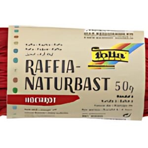 folia Raphia naturel, 50 g, écarlate