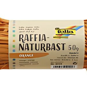 folia Raphia naturel, 50 g, orange